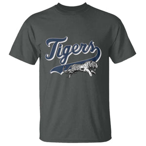 Funny Tiger Lover Sports Name Baseball T Shirt TS11 Dark Heather Print Your Wear