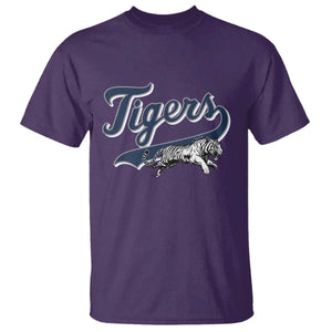 Funny Tiger Lover Sports Name Baseball T Shirt TS11 Purple Print Your Wear