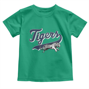 Funny Tiger Lover Sports Name Baseball Toddler T Shirt TS11 Irish Green Print Your Wear