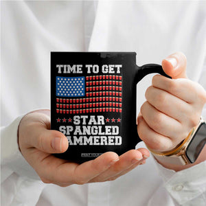 Funny Time To Get Star Spangled Hammered Coffee Mug 4th of July Drinking Beer Pong Red Cup American Flag TS11 Print Your Wear