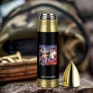 Funny Trump 4th of July Bullet Tumbler Make America Boom Again American Flag TS11 Print Your Wear