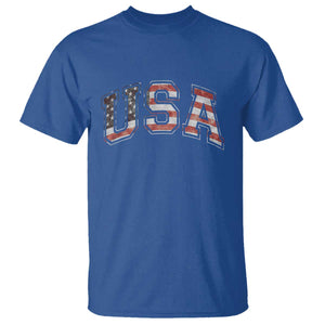 Funny USA Patriotic 4th of July American Flag T Shirt TS11 Royal Blue Print Your Wear