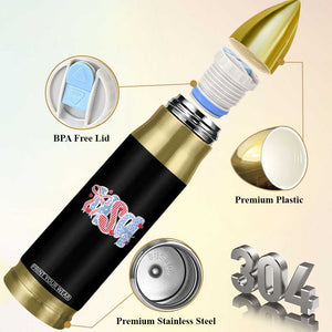 Funny USA Patriotic 4th of July Coquette Bow Bullet Tumbler TS11 Print Your Wear