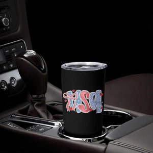 Funny USA Patriotic 4th of July Coquette Bow Tumbler Cup TS11 Print Your Wear