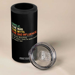 Funny Uncle 4 in 1 Can Cooler Tumbler Best Funny Uncle Fathers Day TS10 Print Your Wear