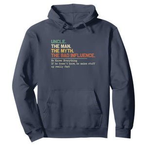 Funny Uncle Hoodie Best Funny Uncle Fathers Day TS10 Navy Print Your Wear
