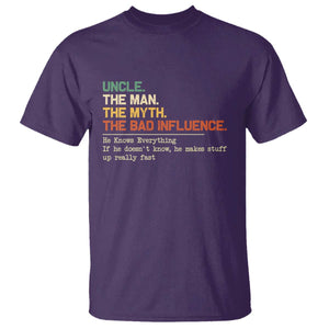 Funny Uncle T Shirt Best Funny Uncle Fathers Day TS10 Purple Print Your Wear