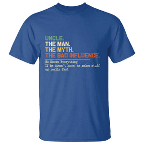 Funny Uncle T Shirt Best Funny Uncle Fathers Day TS10 Royal Blue Print Your Wear