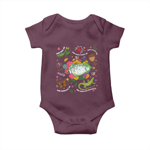 Funny VBS Crew Vacation Bible VBS Teacher Christian School 2025 Baby Onesie TS11 Maroon Print Your Wear