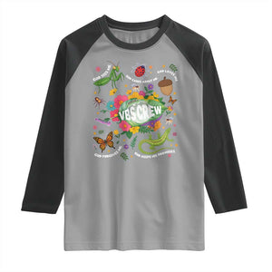 Funny VBS Crew Vacation Bible VBS Teacher Christian School 2025 Raglan Shirt TS11 Sport Gray Black Print Your Wear