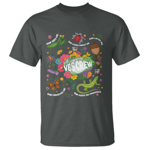 Funny VBS Crew Vacation Bible VBS Teacher Christian School 2025 T Shirt TS11 Dark Heather Print Your Wear