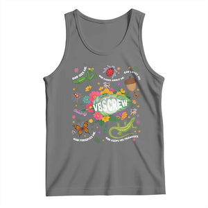 Funny VBS Crew Vacation Bible VBS Teacher Christian School 2025 Tank Top TS11 Black Heather Print Your Wear