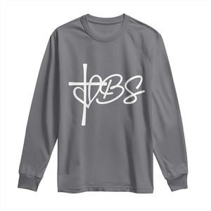 Funny VBS Vacation Bible School Long Sleeve Shirt Heart Cross TS11 Charcoal Print Your Wear
