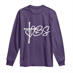 Funny VBS Vacation Bible School Long Sleeve Shirt Heart Cross TS11 Purple Print Your Wear