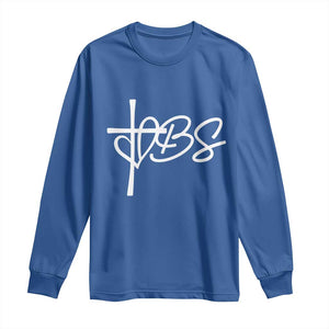 Funny VBS Vacation Bible School Long Sleeve Shirt Heart Cross TS11 Royal Blue Print Your Wear