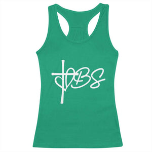 Funny VBS Vacation Bible School Racerback Tank Top Heart Cross TS11 Irish Green Print Your Wear