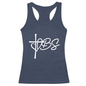 Funny VBS Vacation Bible School Racerback Tank Top Heart Cross TS11 Navy Print Your Wear