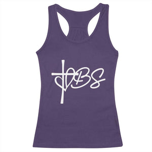 Funny VBS Vacation Bible School Racerback Tank Top Heart Cross TS11 Purple Print Your Wear
