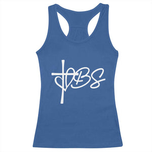 Funny VBS Vacation Bible School Racerback Tank Top Heart Cross TS11 Royal Blue Print Your Wear
