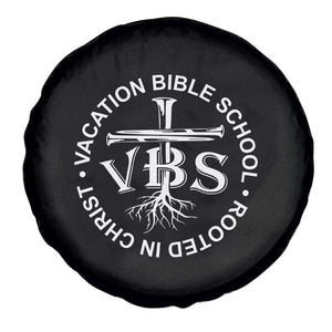 Funny VBS Vacation Bible School Rooted In Christ Spare Tire Cover TS11 Print Your Wear