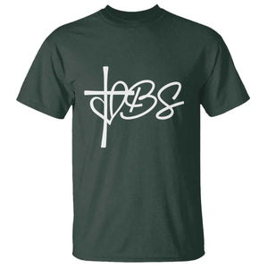 Funny VBS Vacation Bible School T Shirt Heart Cross TS11 Dark Forest Green Print Your Wear
