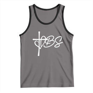 Funny VBS Vacation Bible School Tank Top Heart Cross TS11 Deep Heather Black Print Your Wear