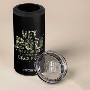 Funny Veteran Vet Bod Like A Dad Bod But With More Back Pain 4 in 1 Can Cooler Tumbler TS11 Print Your Wear
