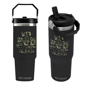 Funny Veteran Vet Bod Like A Dad Bod But With More Back Pain Flip Straw Tumbler TS11 One Size: 30 oz Black Print Your Wear