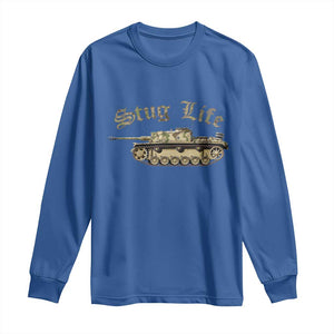 Funny WW2 Tank History Stug Life Long Sleeve Shirt TS11 Royal Blue Print Your Wear