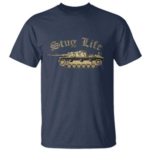 Funny WW2 Tank History Stug Life T Shirt TS11 Navy Print Your Wear