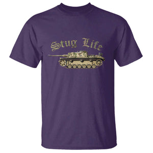 Funny WW2 Tank History Stug Life T Shirt TS11 Purple Print Your Wear