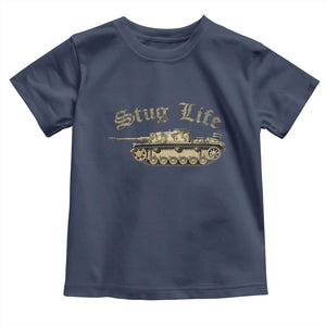 Funny WW2 Tank History Stug Life Toddler T Shirt TS11 Navy Print Your Wear