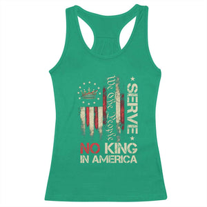 Funny We The People Serve No King In American Racerback Tank Top Vintage Betsy Ross Flag TS11 Irish Green Print Your Wear