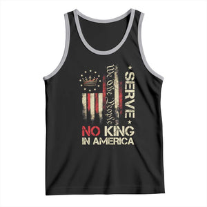 Funny We The People Serve No King In American Tank Top Vintage Betsy Ross Flag TS11 Black Athletic Heather Print Your Wear