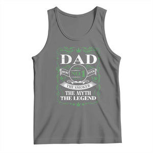 Funny Weed Cannabis Dad Tank Top Worlds No 1 Best Dad Ever The Smoker The Myth The Legend TS11 Black Heather Print Your Wear