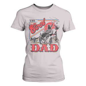 Funny Western Cowboy The Cool Dad T Shirt For Women Father's Day TS11 Ice Gray Print Your Wear