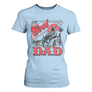 Funny Western Cowboy The Cool Dad T Shirt For Women Father's Day TS11 Light Blue Print Your Wear
