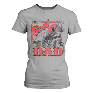 Funny Western Cowboy The Cool Dad T Shirt For Women Father's Day TS11 Sport Gray Print Your Wear