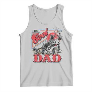 Funny Western Cowboy The Cool Dad Tank Top Father's Day TS11 Ash Print Your Wear