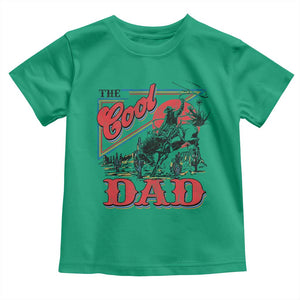 Funny Western Cowboy The Cool Dad Toddler T Shirt Father's Day TS11 Irish Green Print Your Wear