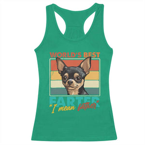 Funny World's Best Farter I Mean Father Racerback Tank Top Dog Dad TS11 Irish Green Print Your Wear