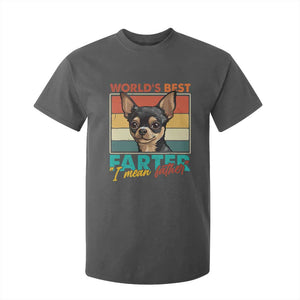 Funny World's Best Farter I Mean Father T Shirt For Kid Dog Dad TS11 Dark Heather Print Your Wear