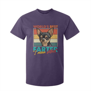 Funny World's Best Farter I Mean Father T Shirt For Kid Dog Dad TS11 Purple Print Your Wear