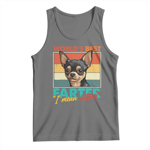 Funny World's Best Farter I Mean Father Tank Top Dog Dad TS11 Black Heather Print Your Wear