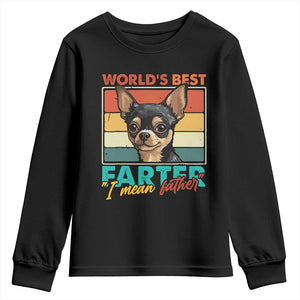 Funny World's Best Farter I Mean Father Youth Sweatshirt Dog Dad TS11 Black Print Your Wear