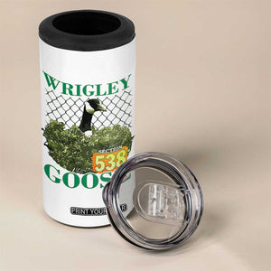Funny Wrigley Goose 4 in 1 Can Cooler Tumbler Section 538 Chicago TS02 Print Your Wear