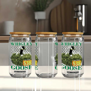 Funny Wrigley Goose Glass Can Section 538 Chicago TS02 Print Your Wear