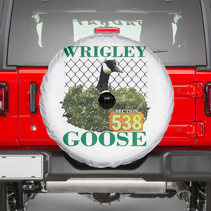 Funny Wrigley Goose Spare Tire Cover Section 538 Chicago TS02 White Print Your Wear