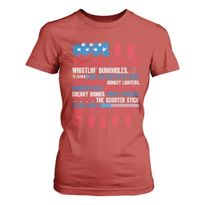 Funny You Dont Have No Whistlin Bugholes T Shirt For Women 4th Of July American Flag TS11 Red Print Your Wear