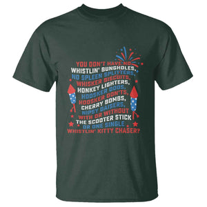 Funny You Dont Have No Whistlin Bungholes T Shirt USA Flag 4th Of July TS11 Dark Forest Green Print Your Wear